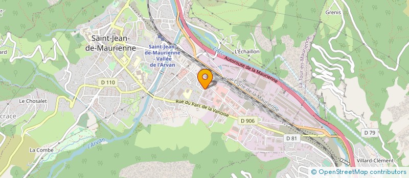 localisation de l'entreprise MONSIEUR JEAN-MARIE ROUX  SAINT-JEAN-DE-MAURIENNE