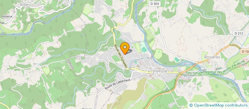 localisation de l'entreprise MONSIEUR JEAN MARIE SCHERER  JOYEUSE