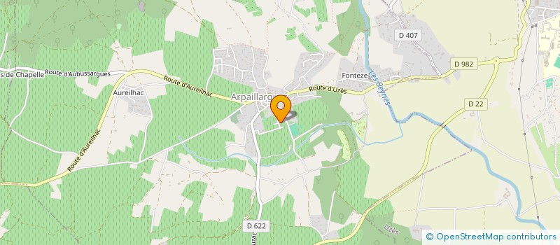 localisation de l'entreprise MONSIEUR JEAN MARIE SELLIER  ARPAILLARGUES-ET-AUREILLAC