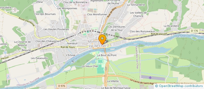 localisation de l'entreprise MONSIEUR JEAN-MARIE SERELLE à MONTRICHARD-VAL-DE-CHER