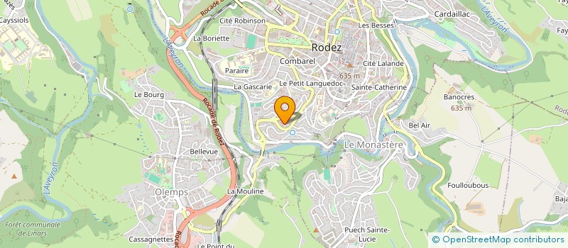 localisation de l'entreprise MONSIEUR JEAN-MARIE SEVENNES à RODEZ