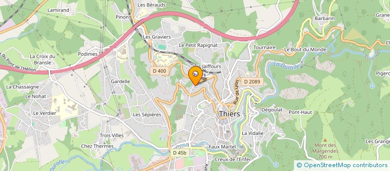 localisation de l'entreprise MONSIEUR JEAN-MARIE SEVESTRE  THIERS