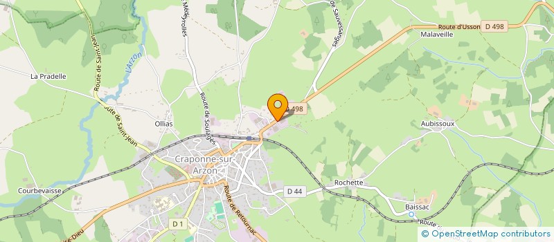 localisation de l'entreprise MONSIEUR JEAN-MARIE SOULIER  CRAPONNE-SUR-ARZON