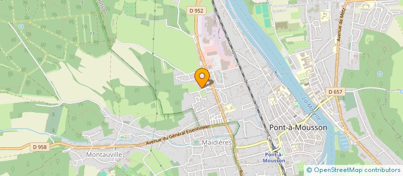 localisation de l'entreprise MONSIEUR JEAN-MARIE THIEBAUT  PONT-A-MOUSSON