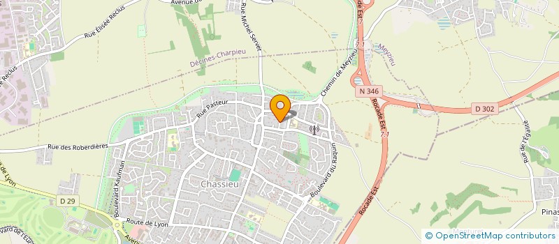 localisation de l'entreprise MONSIEUR JEAN-MARIE TINTI  CHASSIEU