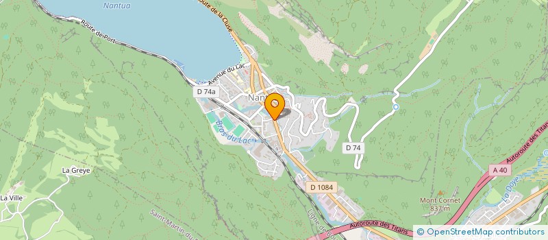 localisation de l'entreprise MONSIEUR JEAN-MARIE TISSERANT  NANTUA