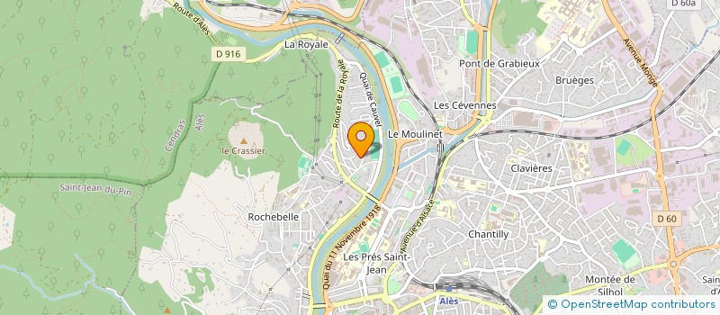 localisation de l'entreprise MONSIEUR JEAN MARIE TORAILLE  ALES