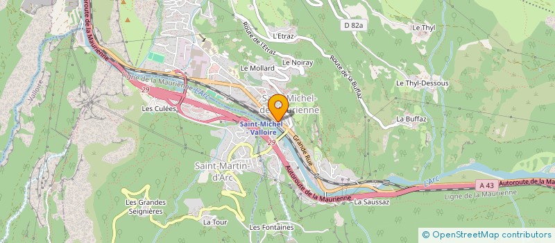 localisation de l'entreprise MONSIEUR JEAN MARIE TRAVERSAZ  SAINT-MICHEL-DE-MAURIENNE