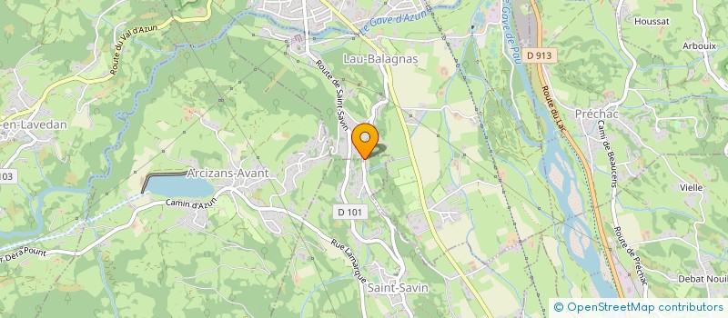 localisation de l'entreprise MONSIEUR JEAN MARIE TREY  LAU-BALAGNAS