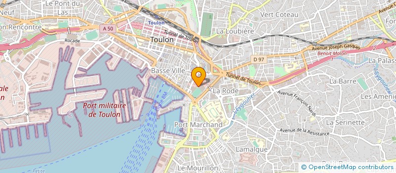 localisation de l'entreprise MONSIEUR JEAN-MARIE TROUVAIN  TOULON