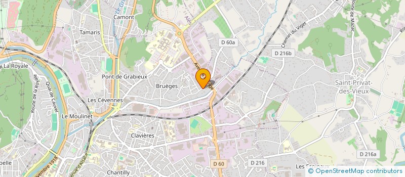 localisation de l'entreprise MONSIEUR JEAN-MARIE TUQUET-LABURRE  ALES