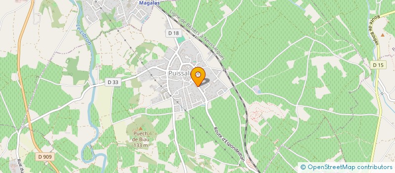 localisation de l'entreprise MONSIEUR JEAN-MARIE VERGNES  PUISSALICON