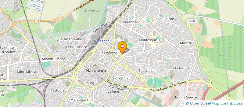 localisation de l'entreprise MONSIEUR JEAN-MARIE VIDAL  NARBONNE