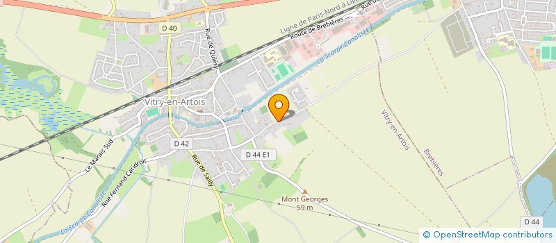 localisation de l'entreprise MONSIEUR JEAN-MARIE VILLANI  VITRY-EN-ARTOIS