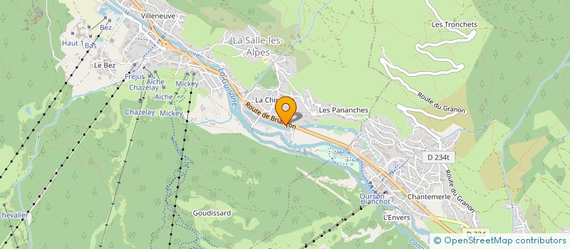 localisation de l'entreprise MONSIEUR JEAN-MARIE VIVET  LA SALLE-LES-ALPES