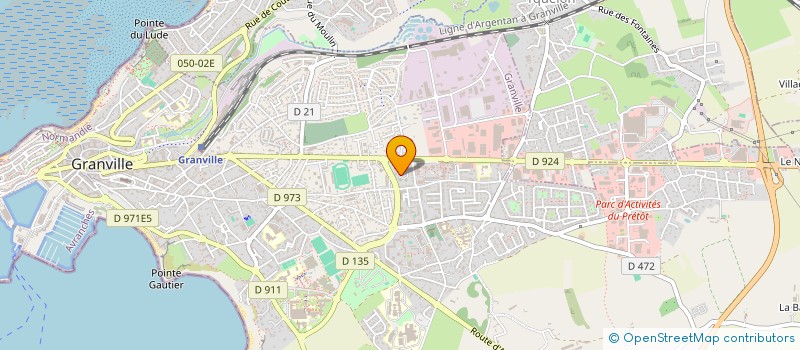 localisation de l'entreprise MONSIEUR JEAN-MARIE VIVIER  GRANVILLE