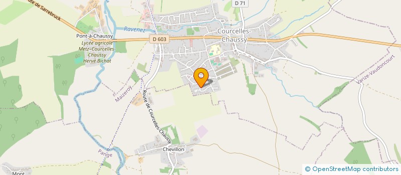 localisation de l'entreprise MONSIEUR JEAN-MARIE WOZNIAK à COURCELLES-CHAUSSY