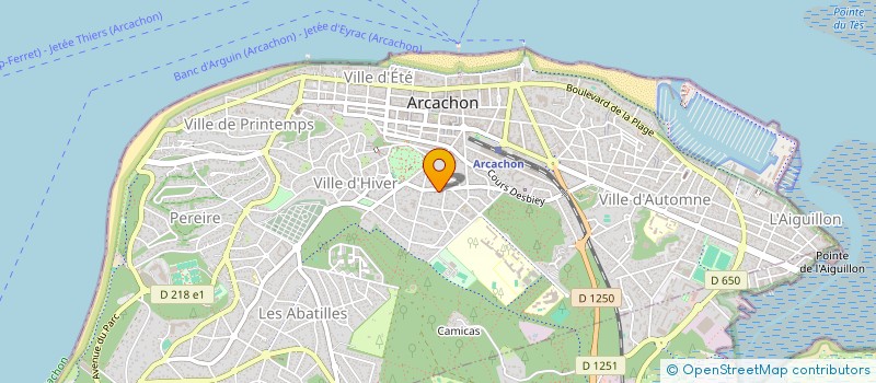 localisation de l'entreprise MONSIEUR JEAN MARIEU à ARCACHON