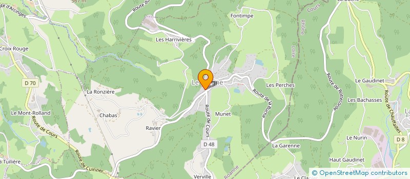 localisation de l'entreprise MONSIEUR JEAN MARIMOUTOU  LE CERGNE