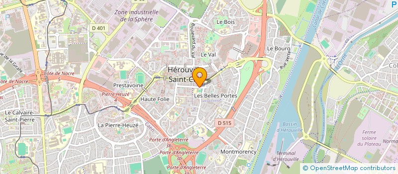 localisation de l'entreprise MONSIEUR JEAN-MARIN LEROUX-QUETEL  HEROUVILLE-SAINT-CLAIR