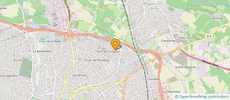 localisation de l'entreprise MONSIEUR JEAN-MARIN ORSUCCI  BEZIERS