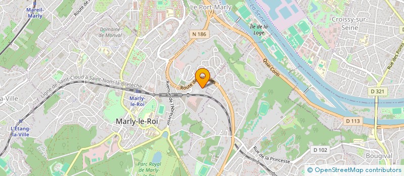 localisation de l'entreprise MONSIEUR JEAN MARINI  MARLY-LE-ROI