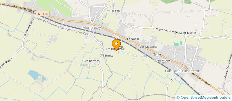 localisation de l'entreprise MONSIEUR JEAN MARMOTIN  LAMOTHE-LANDERRON