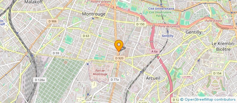 localisation de l'entreprise MONSIEUR JEAN MAROLLEAU  MONTROUGE
