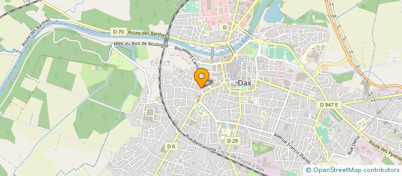 localisation de l'entreprise MONSIEUR JEAN MARQUE  DAX