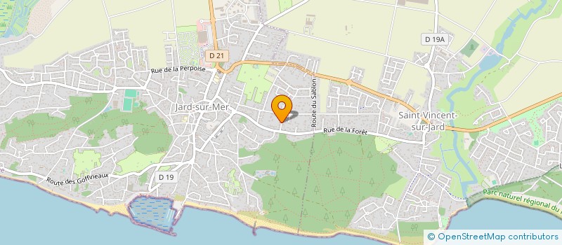 localisation de l'entreprise MONSIEUR JEAN MARQUET  JARD-SUR-MER