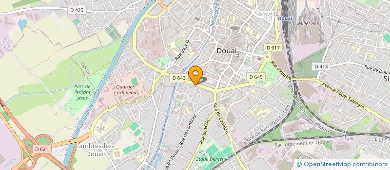 localisation de l'entreprise MONSIEUR JEAN MARQUETTE  DOUAI