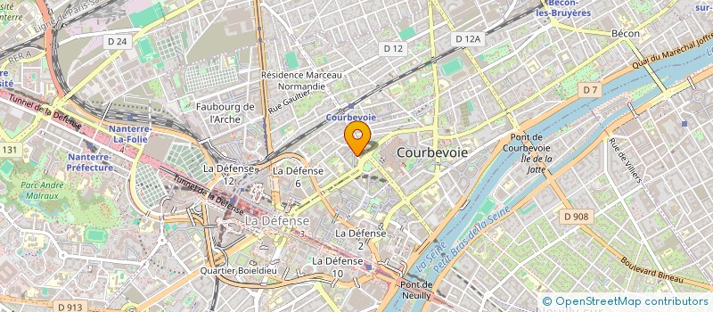 localisation de l'entreprise MONSIEUR JEAN MARSALEK  COURBEVOIE