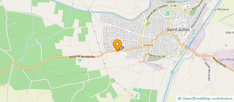 localisation de l'entreprise MONSIEUR JEAN MARSAUD  ST GILLES