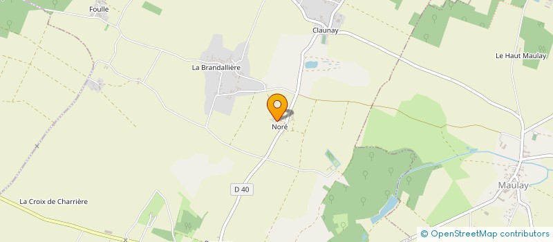 localisation de l'entreprise MONSIEUR JEAN MARSAULT  LA ROCHE-RIGAULT