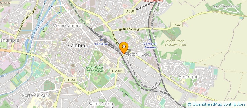 localisation de l'entreprise MONSIEUR JEAN MARTEL à CAMBRAI