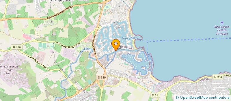 localisation de l'entreprise MONSIEUR JEAN MARTEL  GRIMAUD