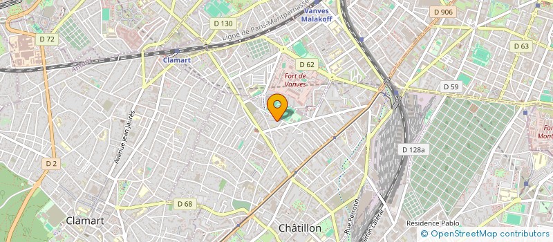 localisation de l'entreprise MONSIEUR JEAN MARTIAL AFRI  CHATILLON