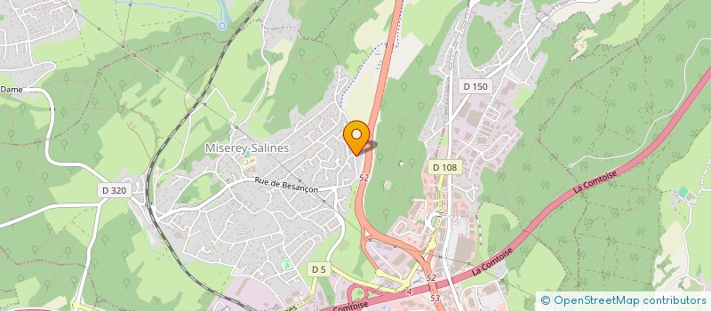 localisation de l'entreprise MONSIEUR JEAN MARTIAL GNALI  MISEREY-SALINES