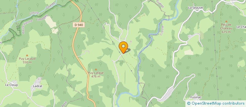 localisation de l'entreprise MONSIEUR JEAN-MARTIAL VERGNE  PEYRAT-LE-CHATEAU