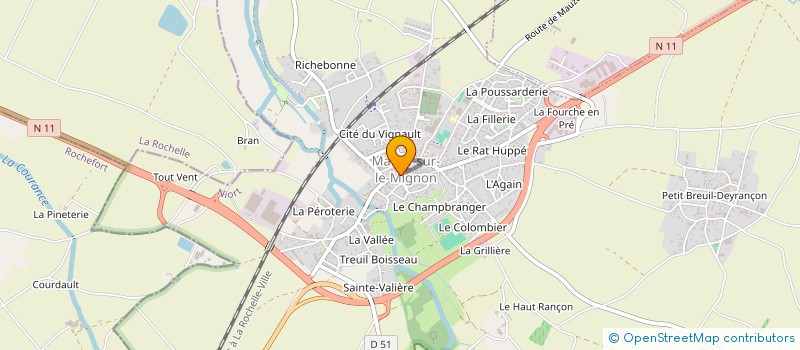 localisation de l'entreprise MONSIEUR JEAN MARTIN à MAUZE-SUR-LE-MIGNON