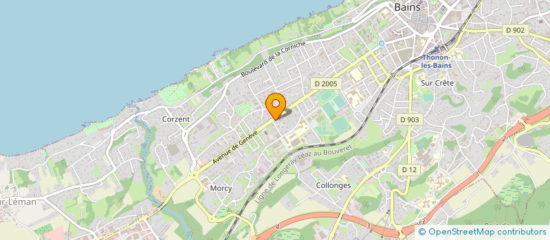 localisation de l'entreprise MONSIEUR JEAN MARTIN à THONON-LES-BAINS