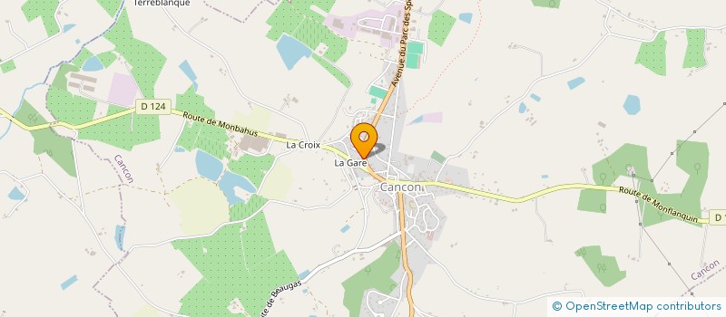 localisation de l'entreprise MONSIEUR JEAN MARTIN  CANCON