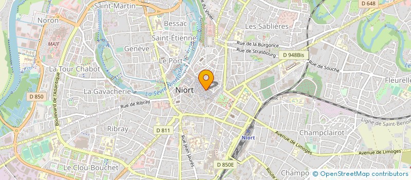 localisation de l'entreprise MONSIEUR JEAN MARTIN à NIORT