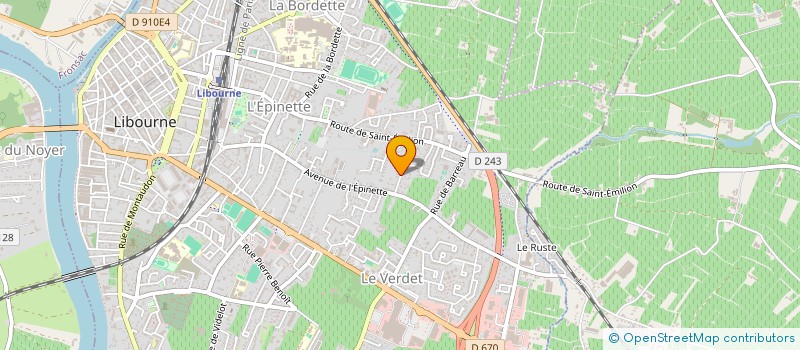 localisation de l'entreprise MONSIEUR JEAN MARTIN à LIBOURNE