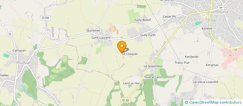 localisation de l'entreprise MONSIEUR JEAN MARTIN  PLOUHA