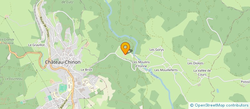 localisation de l'entreprise MONSIEUR JEAN MARTIN à CHATEAU-CHINON (CAMPAGNE)