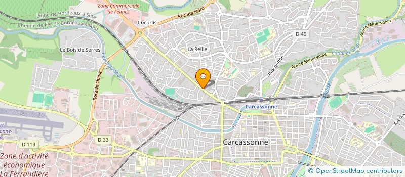 localisation de l'entreprise MONSIEUR JEAN MARTIN  CARCASSONNE