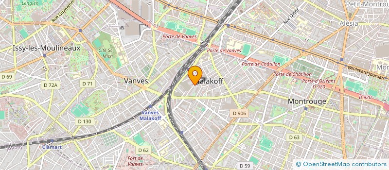 localisation de l'entreprise MONSIEUR JEAN MARTIN à MALAKOFF