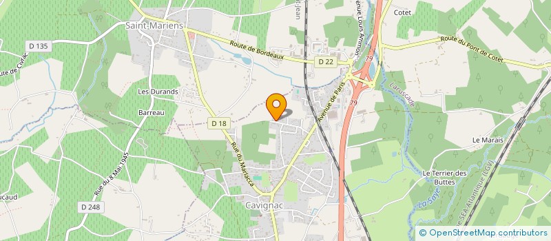 localisation de l'entreprise MONSIEUR JEAN MARTIN  CAVIGNAC