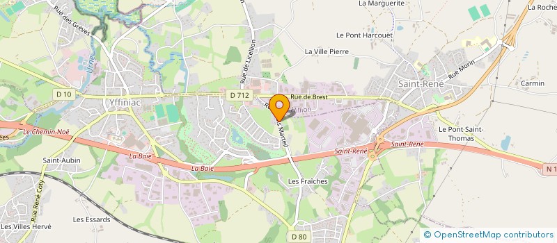 localisation de l'entreprise MONSIEUR JEAN MARTIN  YFFINIAC